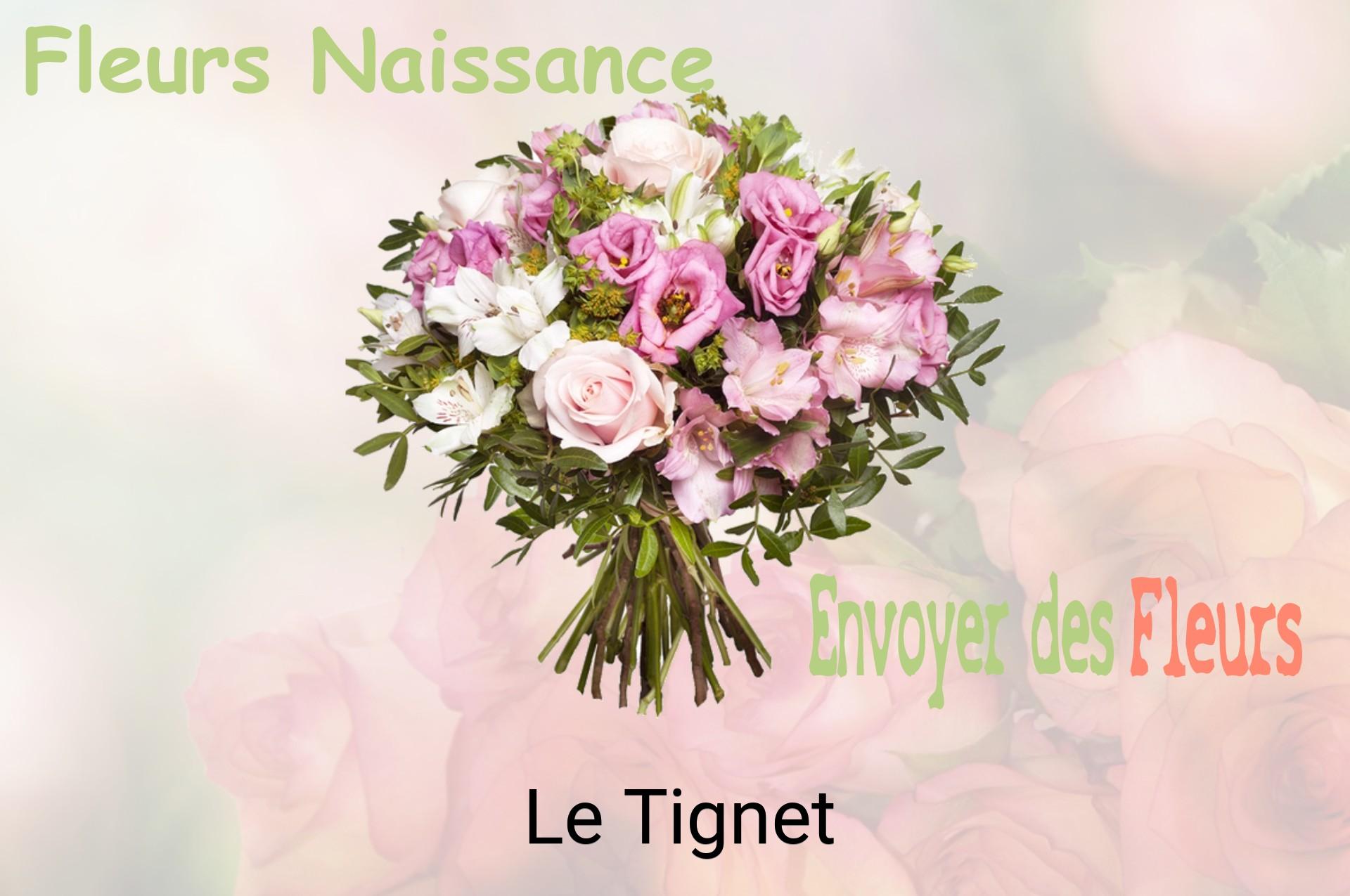 Bouquet de fleurs de naissance livré à Le Tignet